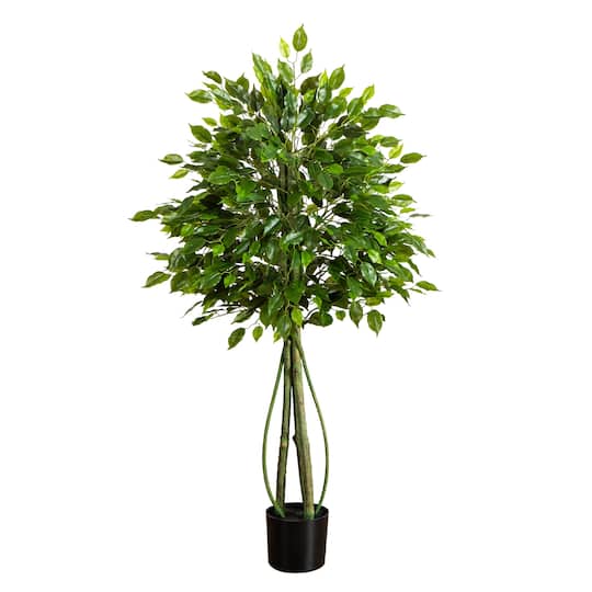 4.5ft. UV Resistant Artificial Ficus Tree (Indoor/Outdoor)